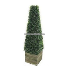 Árbol cónico del topiario artificial natural ornamental al por mayor del boj para el diciembre